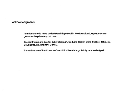 Acknowledgments Page